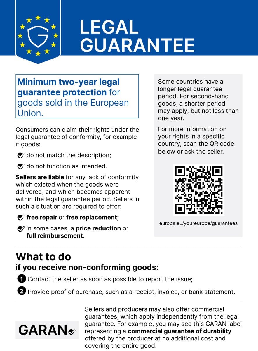EU warranty notice